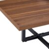 Perfectly Integrating Modern And Scandinavian Styles Double Deck Coffee Table - Walnut - Image 17