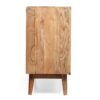 Boho Handcrafted 3 Door Sideboard, Carved Texture & Artisanal Charm - Natural - Image 10