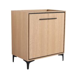 Bathroom Vanity Base With Storage Cabinet, Engineering Wood - Oak