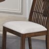 2 Pieces Set Dining Side Chair Rustic Modern Farmhouse Design Retro Design Easy To Assembly - Antique Dark Oak - Image 11