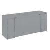 Full Size Murphy Bed With Drawers, Cabinets, And USB Ports - Gray - Image 12