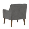 Ryder - Mid Century Modern Woven Fabric Tufted Armchair - Gray - Image 6