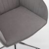 Adjustable Office Chair, Ergonomic Swivel Chair With Comfortable Backrest Seat - Gray - Image 7