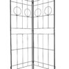 2 Pack Metal Garden Trellis Rustproof Trellis For Climbing Plant Outdoor Flower Support - Black - Image 11