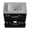Elena - Modern Bathroom Vanity With Sink Luxury Bathroom Vanity With Ample Storage, 2 Soft Close Drawers, 2 In 1 Floating Or Freestanding Design - Black - Image 7