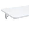 Laundry Room Folding Table Wall Mounted Folding Table For Small Spaces, Fold Down Desk, Workbench, Addition To Garage & Shed - White - Image 15