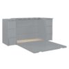 Full Size Murphy Bed With Drawers, Cabinets, And USB Ports - Gray - Image 8