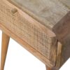 Mini Woven Nightstand - Oak - Image 5