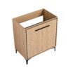 Bathroom Vanity Base With Storage Cabinet, Engineering Wood - Oak - Image 4