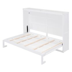 Queen Size Murphy Wall Bed - White