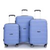 Hardshell Suitcase Spinner Wheels Pp Luggage Sets Lightweight Durable Suitcase With Tsa Lock, 3 Piece Set (20/24/28) - Purplish Blue - Image 6