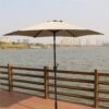 9' Pole Umbrella With Carry Bag - Gray - Image 2