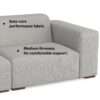 Rex - Left Sectional Sofa And Ottoman - Gray - Image 16