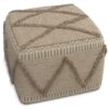 Sweeney - Square Pouf - Brown - Image 3