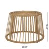 2 Piece Rattan Patio Set With Club Chair And Side Table - Beige / Light Brown - Image 10