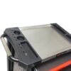 Removable 4 Drawer Metal Tool Cart With Lock - Black / Red - Image 8