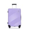 3 Piece Luggage Sets Lightweight Suitcase With Two Hooks, Spinner Wheels, (20/24/28) - Light Purple - Image 7
