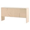 Minimalist Style Large Storage Space Sideboard With 4 Doors And Rebound Device For Living Room And Entryway - Apricot Cream - Image 9