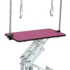 Hydraulic Pet Grooming Table With"H" Arm - Pink - Image 3