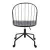 Riley - Farmhouse Adjustable High Back Office Chair - Black - Image 4