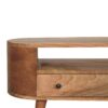 Mini Rounded Entertainment Unit - Oak - Image 7