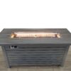 Outdoor Versatile Fire Pit Table With Lid - Gray - Image 4