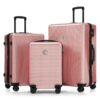 Luggage Sets 3 Piece Hardshell Suitcases With Wheels, Lightweight Expandable Travel Luggage With Tsa Lock, Carry-On, Checked Luggage (20" 24" 28") - Rose Gold - Image 5