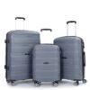 Hardshell Suitcase Spinner Wheels Pp Luggage Sets Lightweight Durable Suitcase With Tsa Lock, 3 Piece Set (20/24/28) - Gray - Image 5