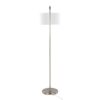 Puck - Contemporary Floor Lamp - Nickel / White - Image 5