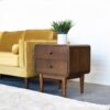 Alexa - Mid-Century Modern Style Night Stand - Brown - Image 6
