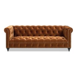 Alto - Tufted Chesterfield Sofa - Burnt Orange