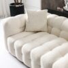 Eden - Modern Tufted Chesterfield Sofa - Cream - Image 10