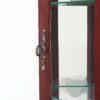 Corner Curio Cabinet With Lights, Adjustable Tempered Glass Shelves, Mirrored Back, Display Cabinet (E26 Light Bulb Not Included) - Cherry - Image 11