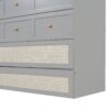 Full Size Murphy Bed With Large Drawers, Space Saving Design - Gray - Image 9