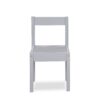 Della - 3-Piece Solid Wood Kids Table & Two Chair Set - Gray - Image 3