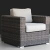Comfort - Ready Patio Chair With Cushions Ideal For Outdoor Relaxation - Espresso / Gray - Image 2