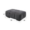 Chosen - Chenille Ottoman - Gray - Image 5