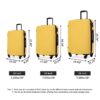 3 Piece Luggage Sets Lightweight Suitcase With Two Hooks, Spinner Wheels, Tsa Lock, (20/24/28) - Yellow - Image 13