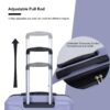 Luggage Set Of 5 Pieces, Expandable Hard Pc Luggage Set With Tsa Lock For Rotating Wheels, Lightweight Rolling Luggage - Light Purple - Image 9