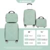 2 Piece Luggage Set With Spinner Wheels, Lightweight Suitcase (20 / 14) - Olive Green - Image 3