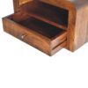 Chunky Floating Bedside Table - Dark Brown - Image 3