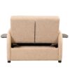 Versatile Pull Out Sofa Sleeper 3 In 1 With Wing Table & USB Charge Linen, Compact Design - Beige - Image 14