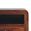 Chunky Floating Bedside Table - Dark Brown - Image 7