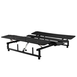 Adjustable Bed Base Frame With Head And Foot Incline Quiet Motor King Size Zero Gravity - Antique Black