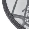 Bistro Table With Iron Frame And Glass Top - Gray - Image 8