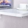Laundry Room Folding Table Wall Mounted Folding Table For Small Spaces, Fold Down Desk, Workbench, Addition To Garage & Shed - White - Image 11
