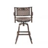 Cast Aluminum Swivel Bar Stool With Footrest - Copper - Image 9