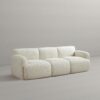 Simone - Sofa - Cream / White - Image 8