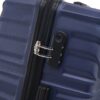 3 Piece Travel Lightweight Suitcase With Wheels, Password Lock, Business And Travel Carry On Luggage, (20" / 24" / 28") - Blue - Image 12