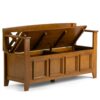 Amherst - Entryway Storage Bench - Light Avalon Brown - Image 2